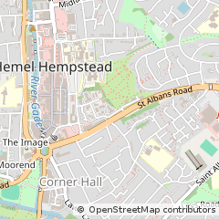 Map of Hemel Hempstead, Hertfordshire