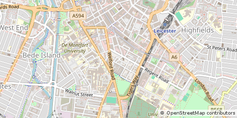 Map of Leicester
