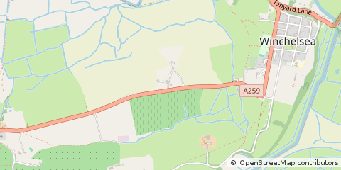 Map of Winchelsea, East Sussex