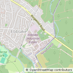 Map of Verwood, Dorset