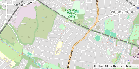 Map of Stockport, Merseyside