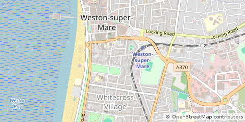 Map of Weston-Super-Mare, North Somerset