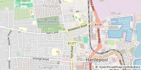 Map of Hartlepool, Cleveland