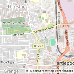 Map of Hartlepool, Cleveland