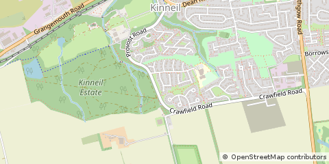 Map of Bo'ness, West Lothian