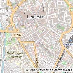Map of Leicester