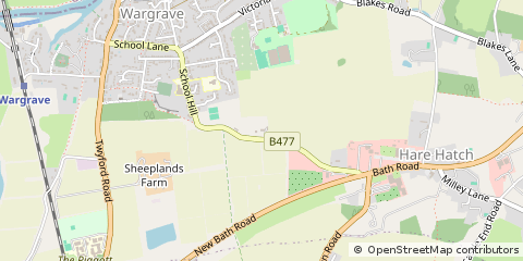 Map of Reading, Berkshire