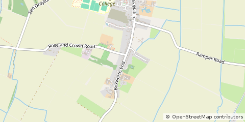 Map of Swavesey, Cambridge