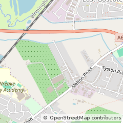 Map of Queniborough, Leicestershire