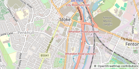 Map of Stoke-on-Trent