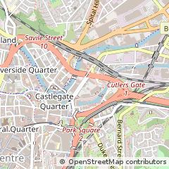 Map of Sheffield, South Yorkshire
