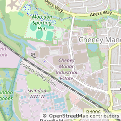 Map of Swindon, Wiltshire