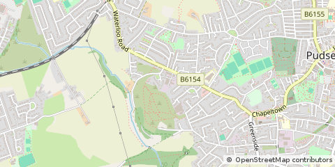 Map of Pudsey, West Yorkshire