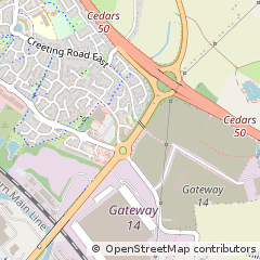 Map of Stowmarket, Suffolk