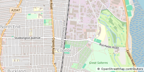 Map of Copnor, Portsmouth Hants