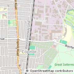 Map of Copnor, Portsmouth Hants