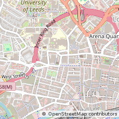 Map of Leeds, West Yorkshire