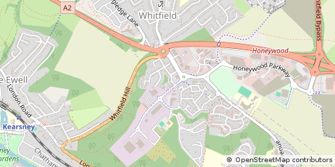 Map of Dover, Kent
