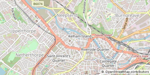 Map of Sheffield