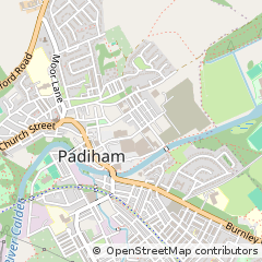 Map of Padiham, Lancashire