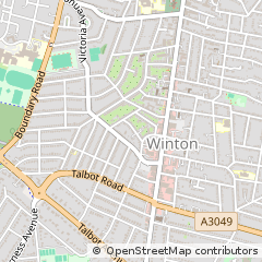 Map of Bournemouth, Dorset