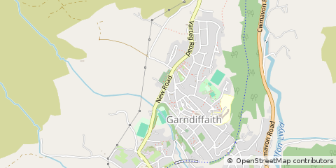 Map of Pontypool, Torfaen