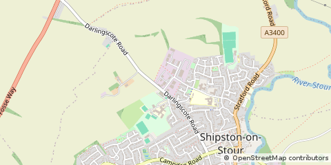Map of Shipston-on-Stour