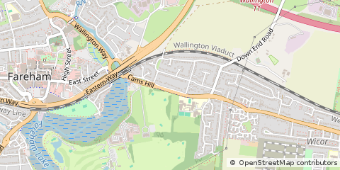 Map of Fareham, Hampshire