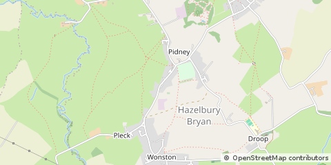 Map of Sturminster Newton, Dorset