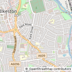 Map of Ilkeston, Derbyshire
