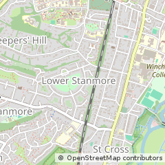Map of Winchester, Hampshire