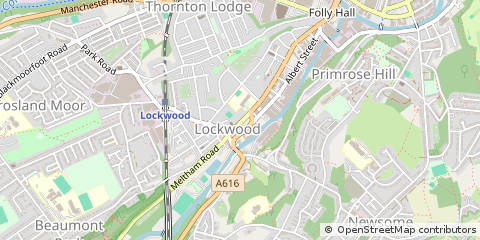 Map of Huddersfield