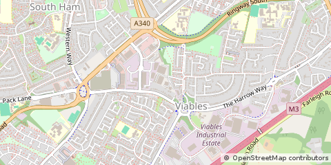 Map of Basingstoke