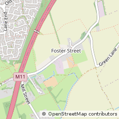 Map of Harlow, Essex