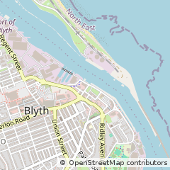 Map of Blyth, Northumberland