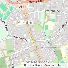 Map of Derby, Derbyshire