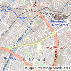 Map of Birmingham