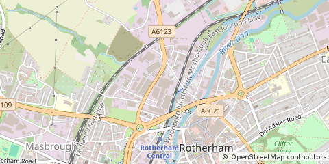 Map of Rotherham