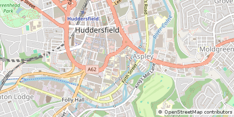 Map of Huddersfield