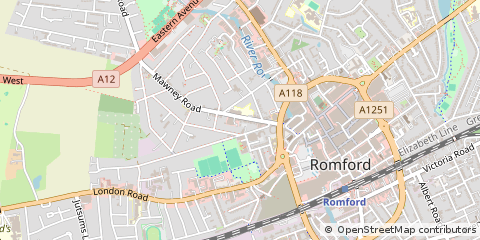 Map of Romford