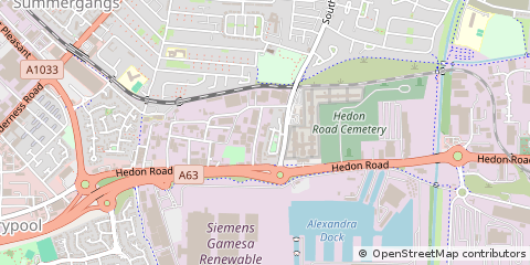 Map of Kingston Upon Hull, East Yorkshire