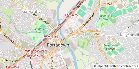 Map of Craigavon, County Armagh