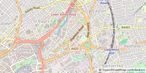 Map of Bristol, avon
