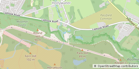 Map of Liphook, Hampshire