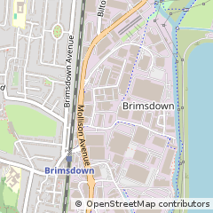 Map of Enfield, Middlesex