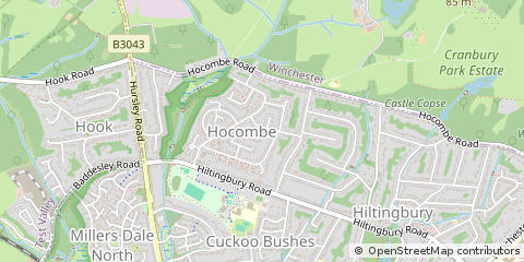 Map of Eastleigh, Hants