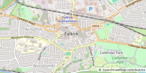 Map of Falkirk