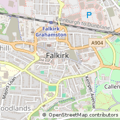 Map of Falkirk
