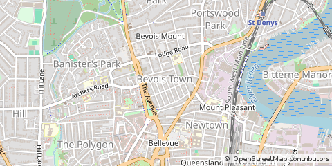 Map of Southampton, Hampshire