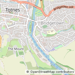 Map of Totnes, Devon
